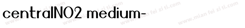 centralNO2 medium字体转换
